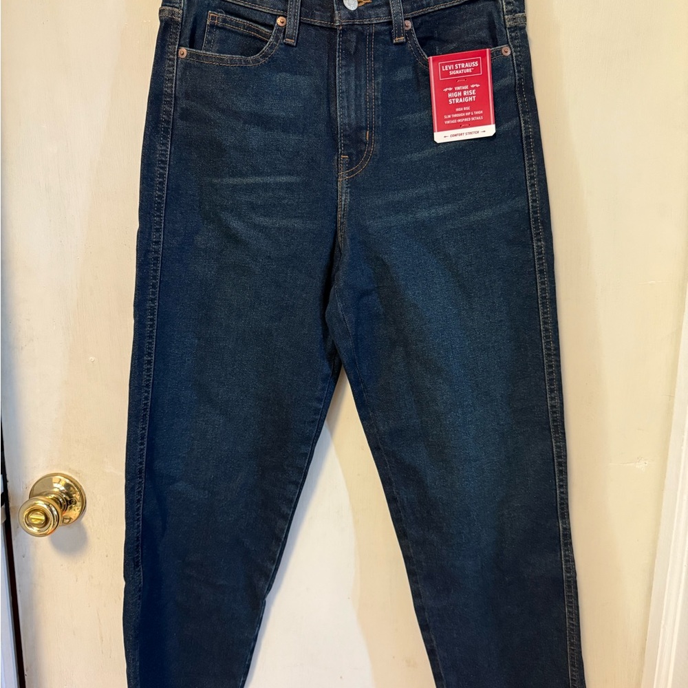Levi's Women's High Rise Jeans in Dark Blue